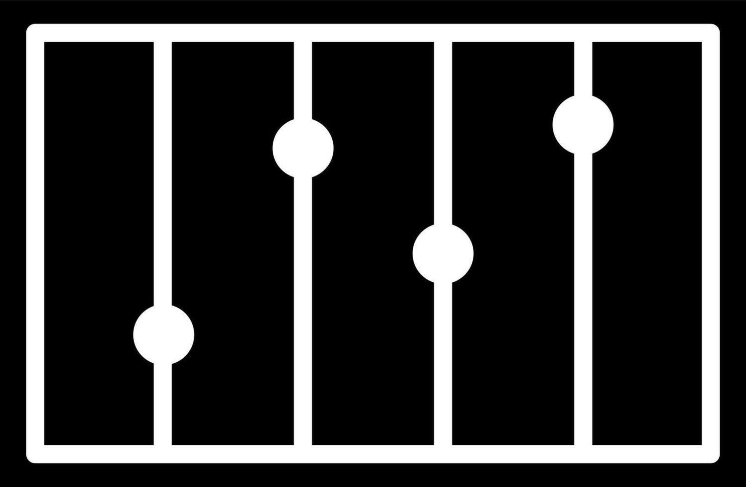 sonido mezclador glifo icono o símbolo. vector
