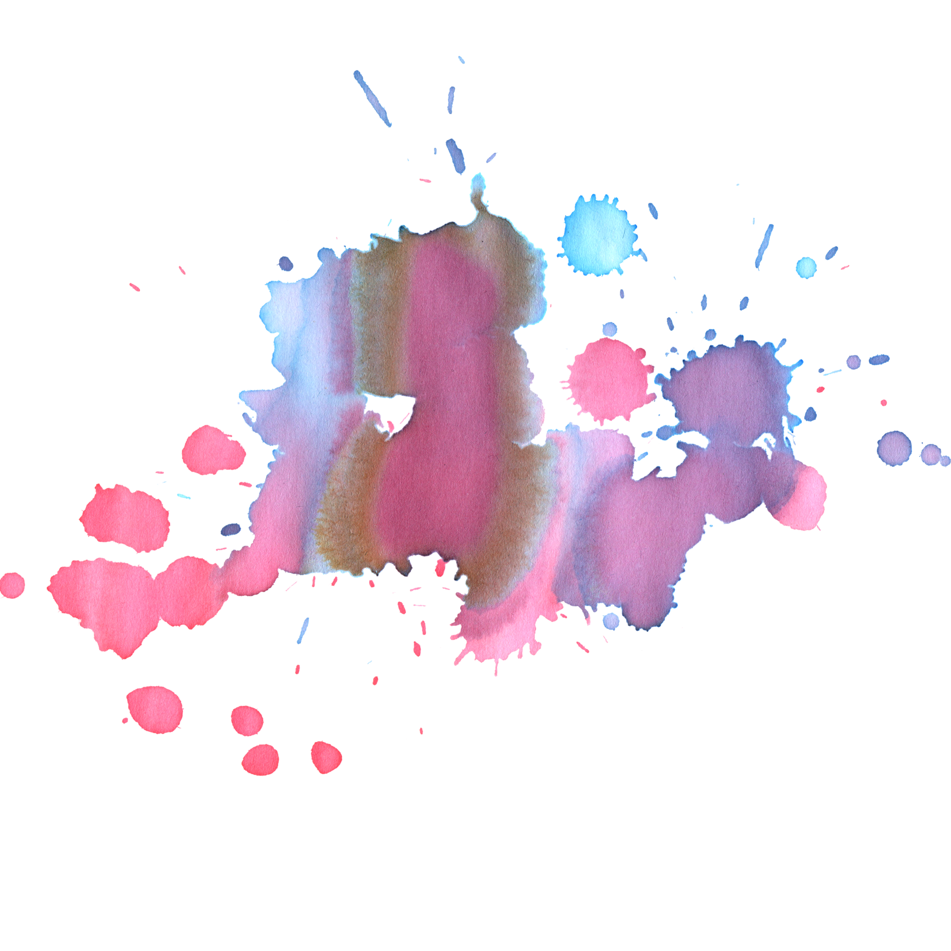 Ink splash. Grunge splatters. Abstract background. Grunge text banner