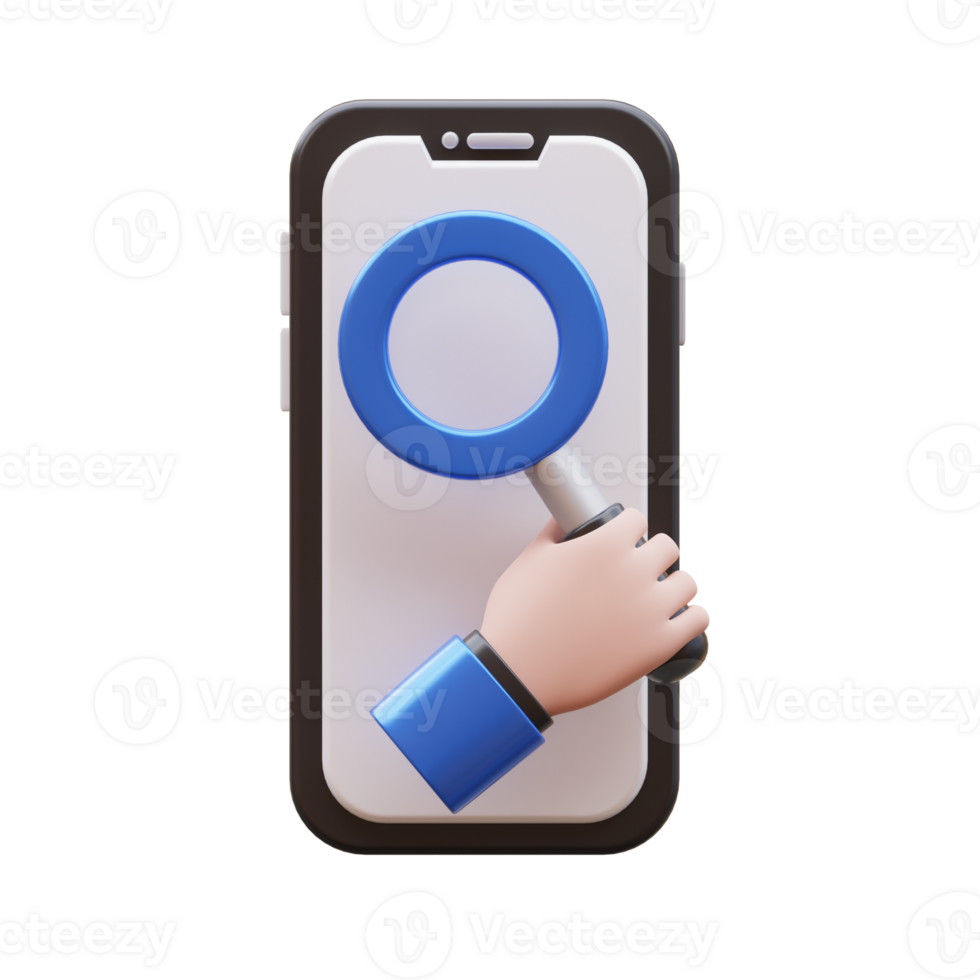 Hand Gesture Browse 3D Illustration png