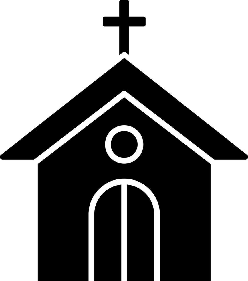 Vector illustration of church icon.