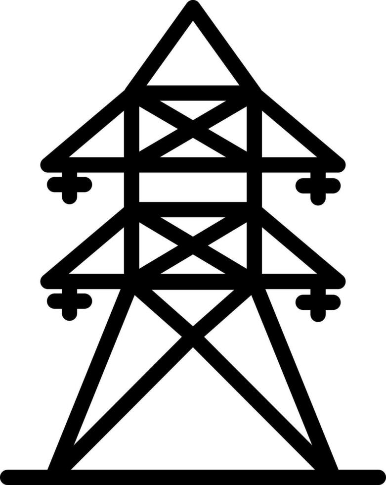 Illustration of electric tower icon. vector
