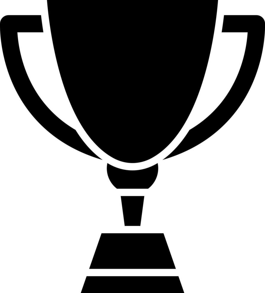 Flat style trophy cup icon. vector
