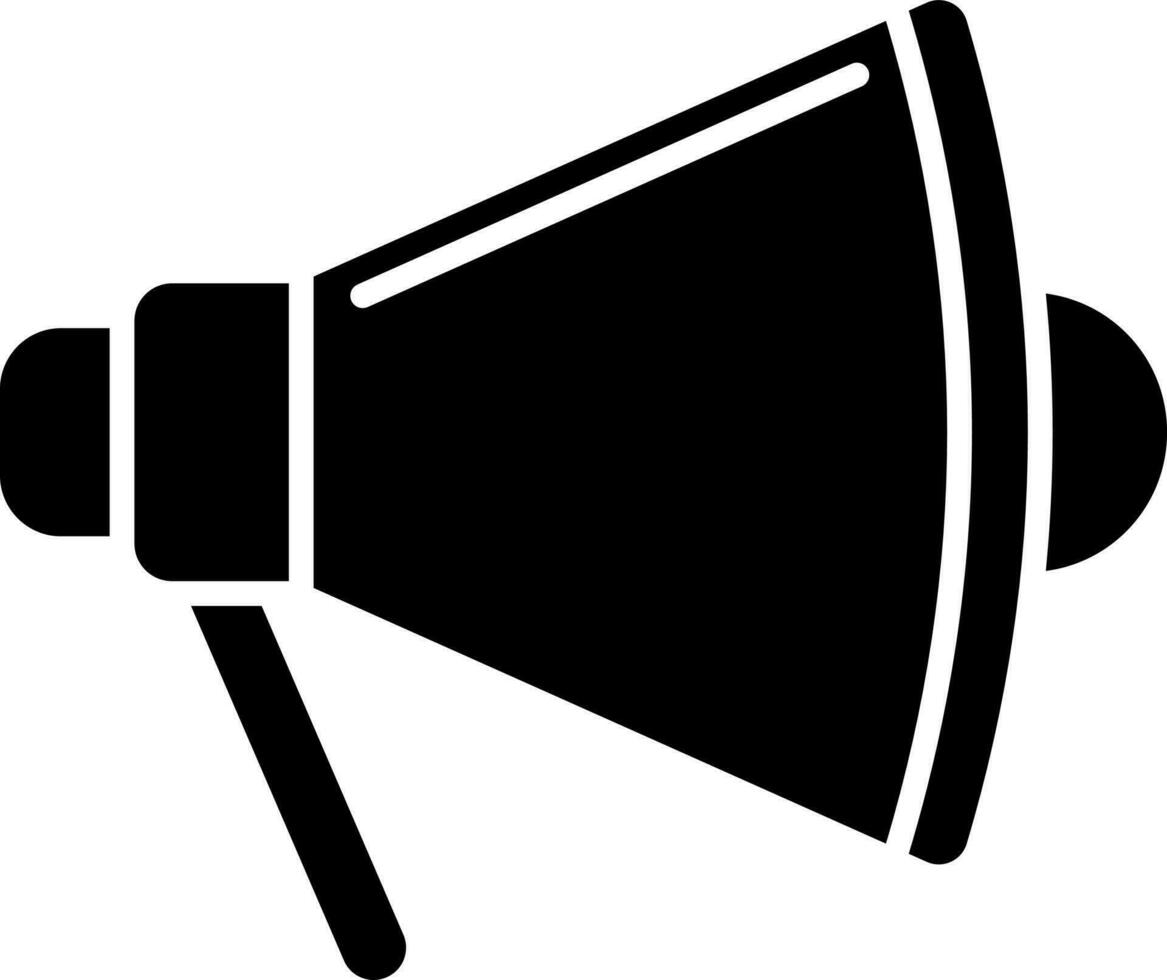 Vector illustration of megaphone in flat style.