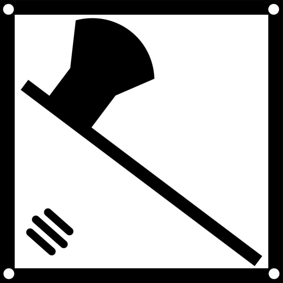 Isolated axe icon in flat style. vector