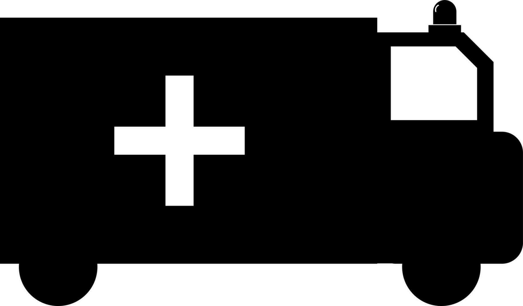 Illustration of ambulance icon or symbol. vector