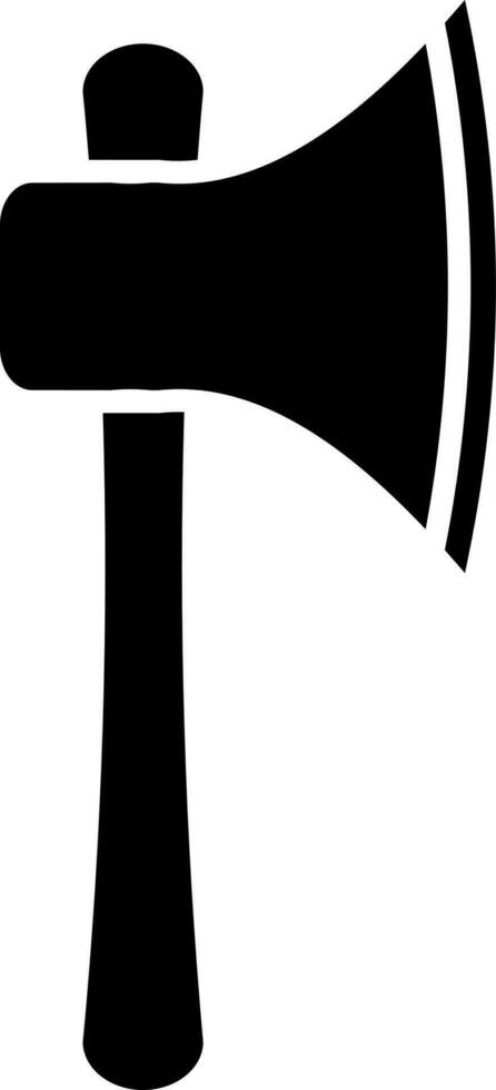 Black axe icon on white background. vector