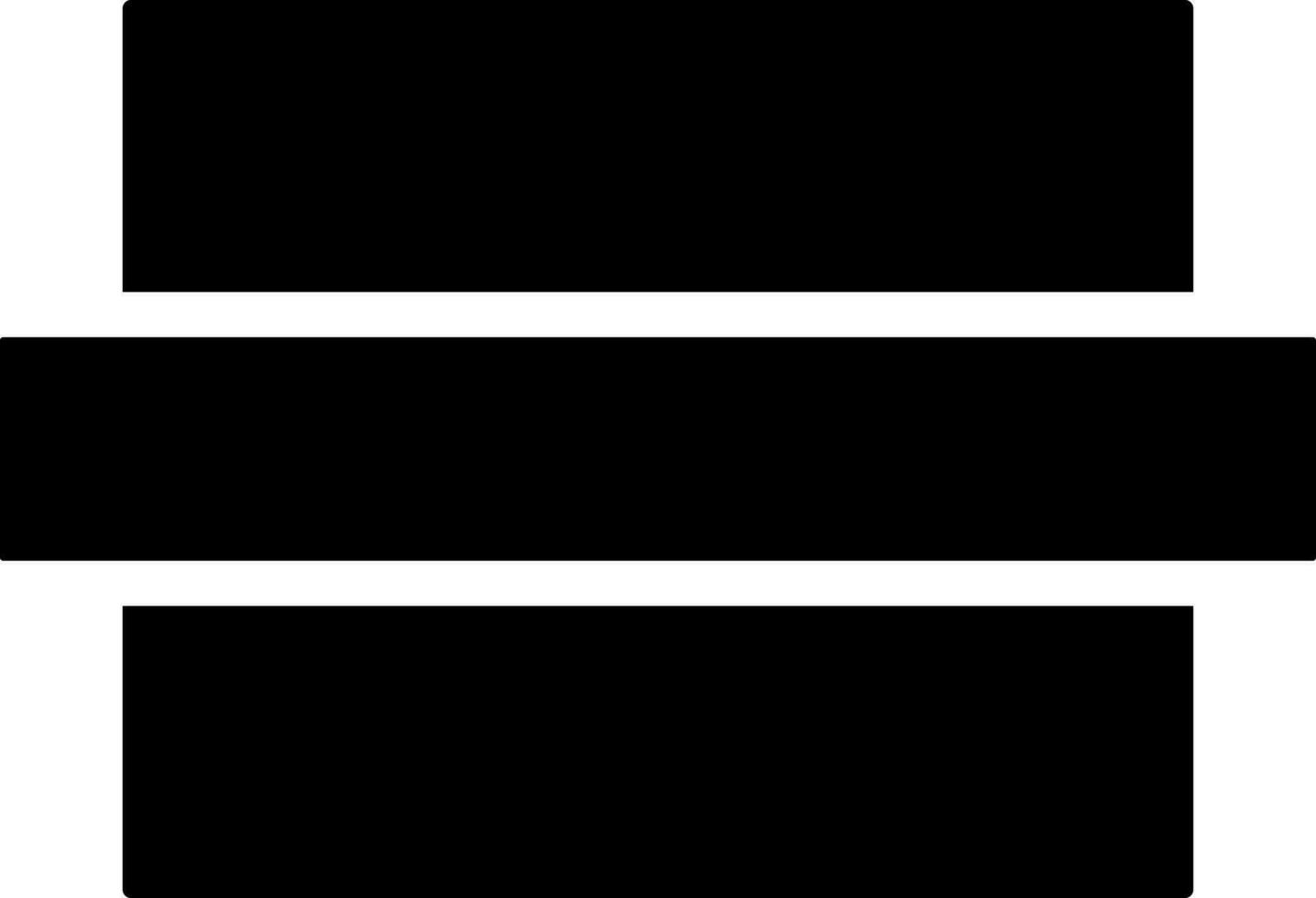 Glyph burger icon in flat style. vector