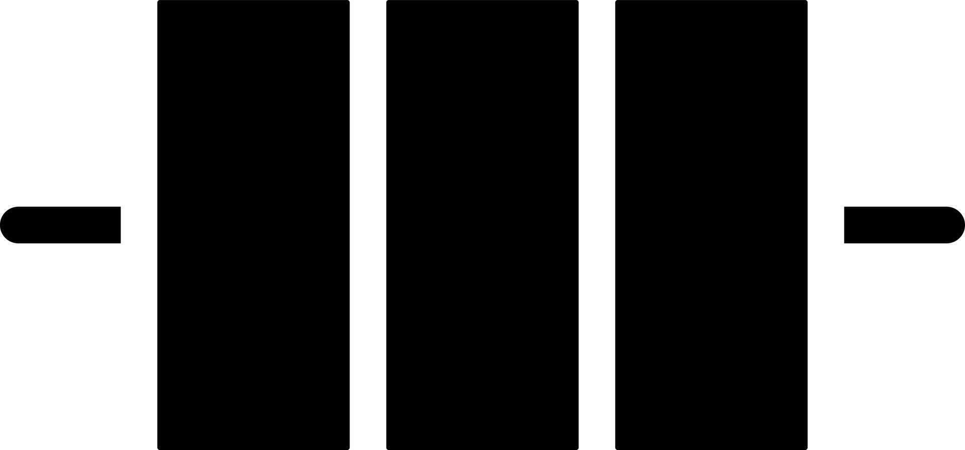 Vector illustration of kebab in Black and White color.