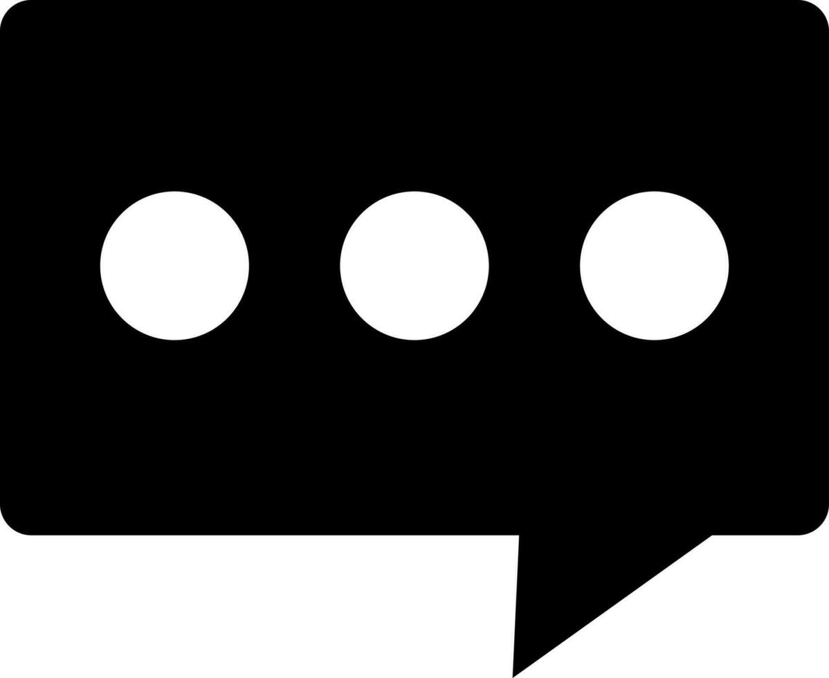 Black and White comment speech blog icon. vector