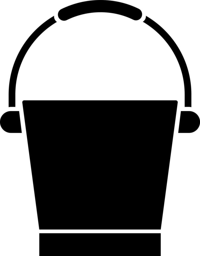 Vector illustration of bucket icon.