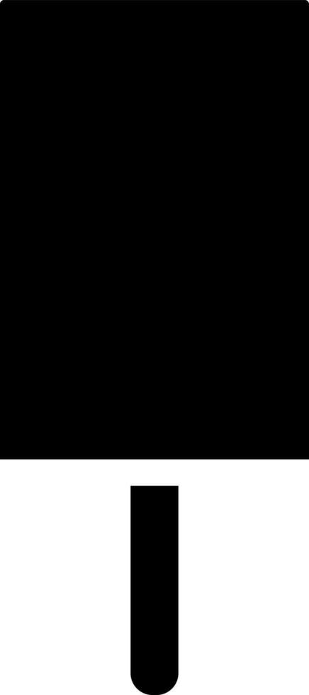 Vector illustration of ice cream in Black and White color.