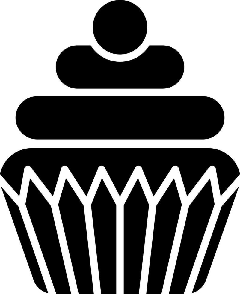 Vector illustration of cupcake icon.