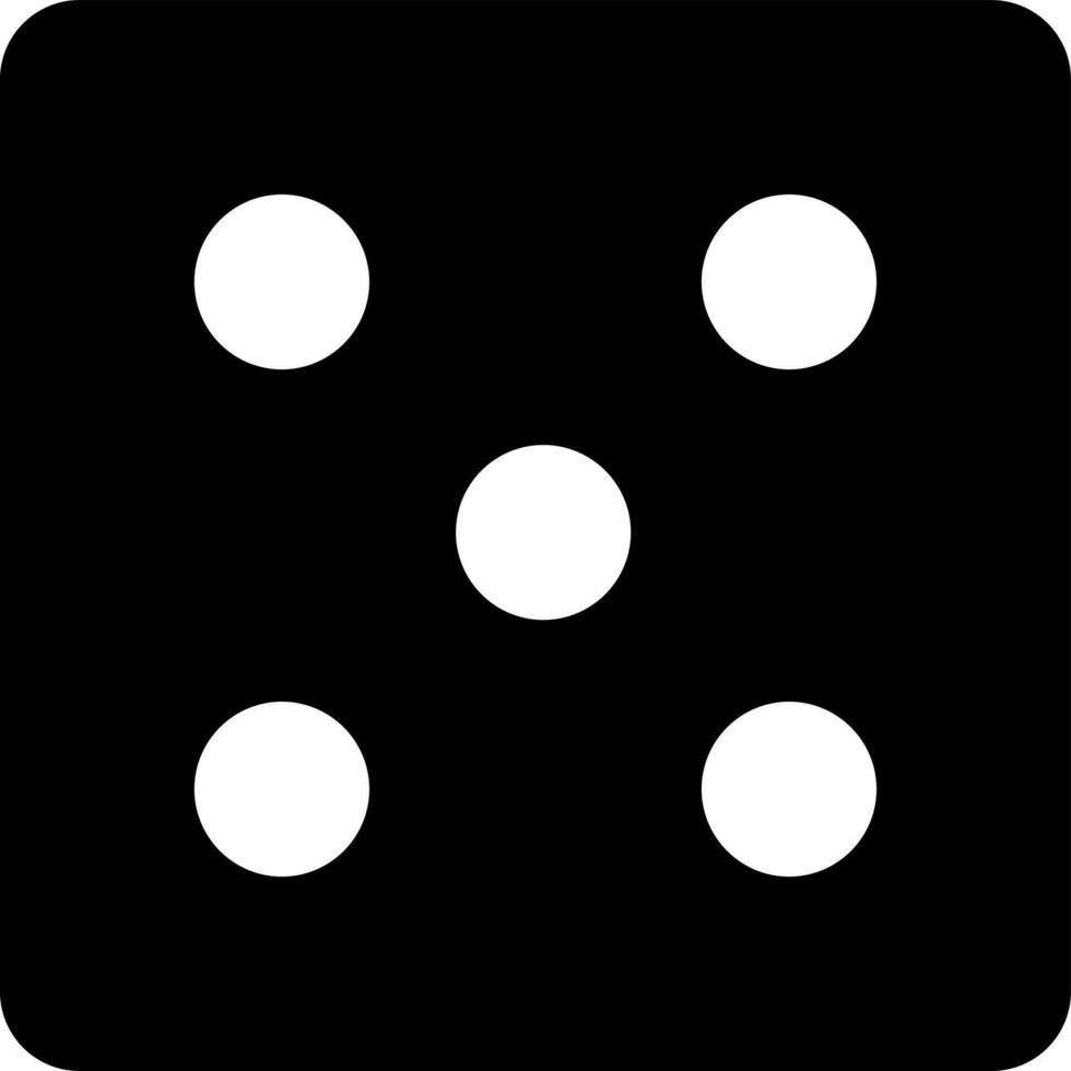Vector illustration of dice in flat style.