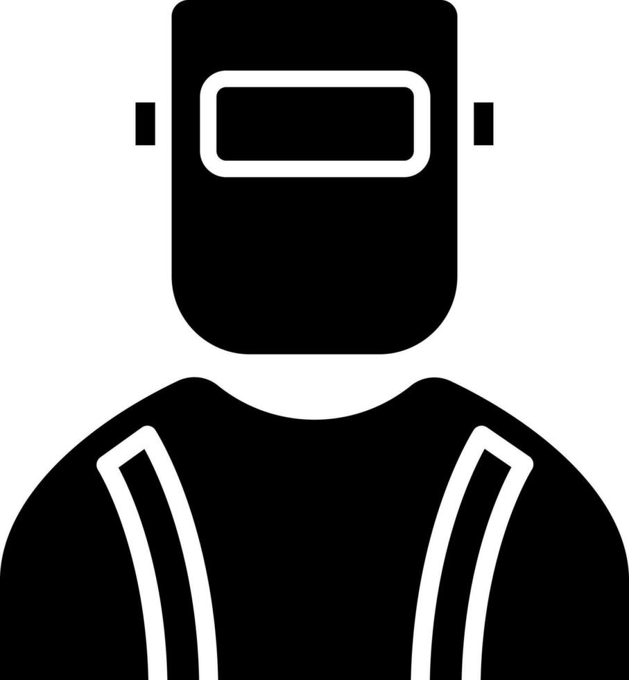 Vector illustration of welder.