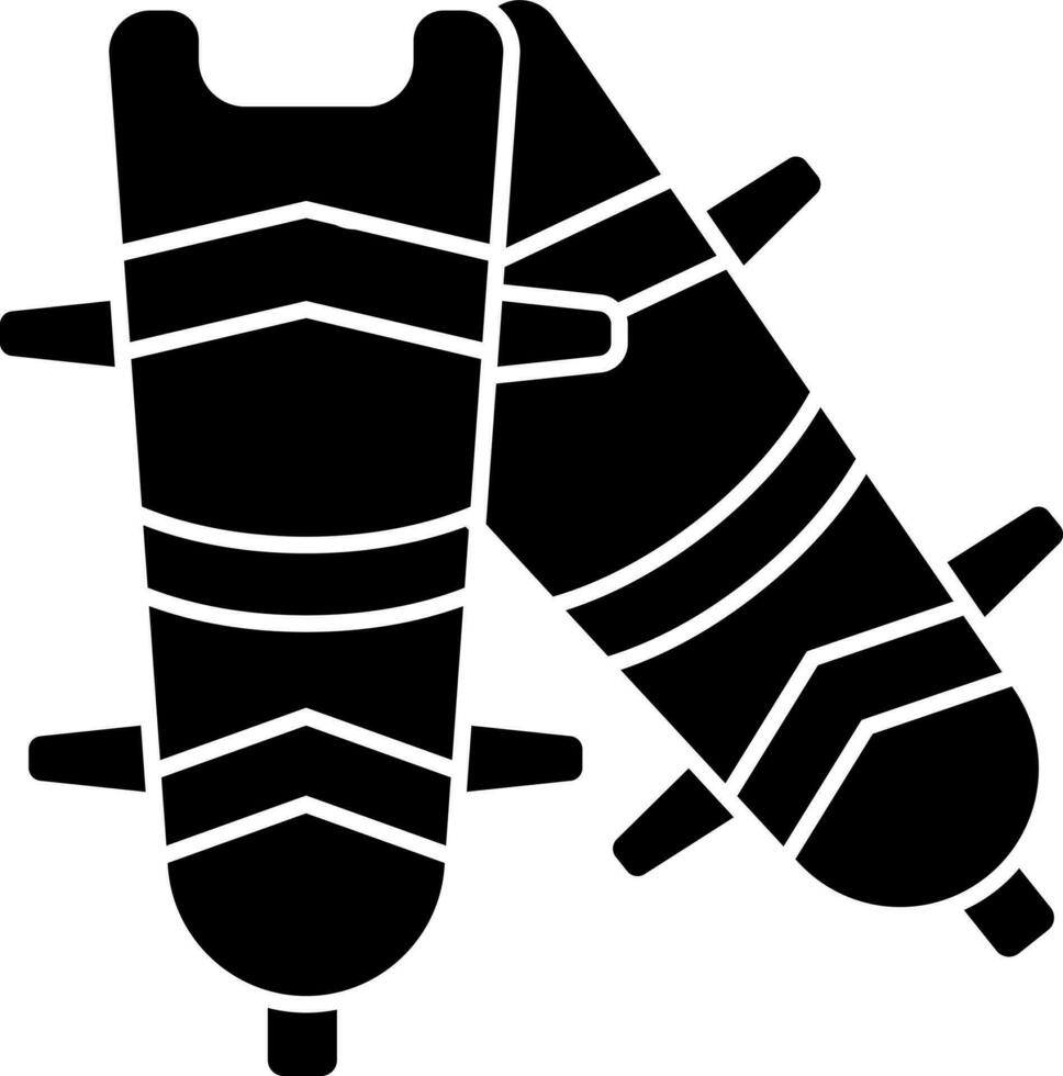 Glyph sports pad icon or symbol. vector