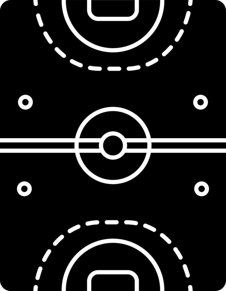 Illustration of playground field glyph icon. vector
