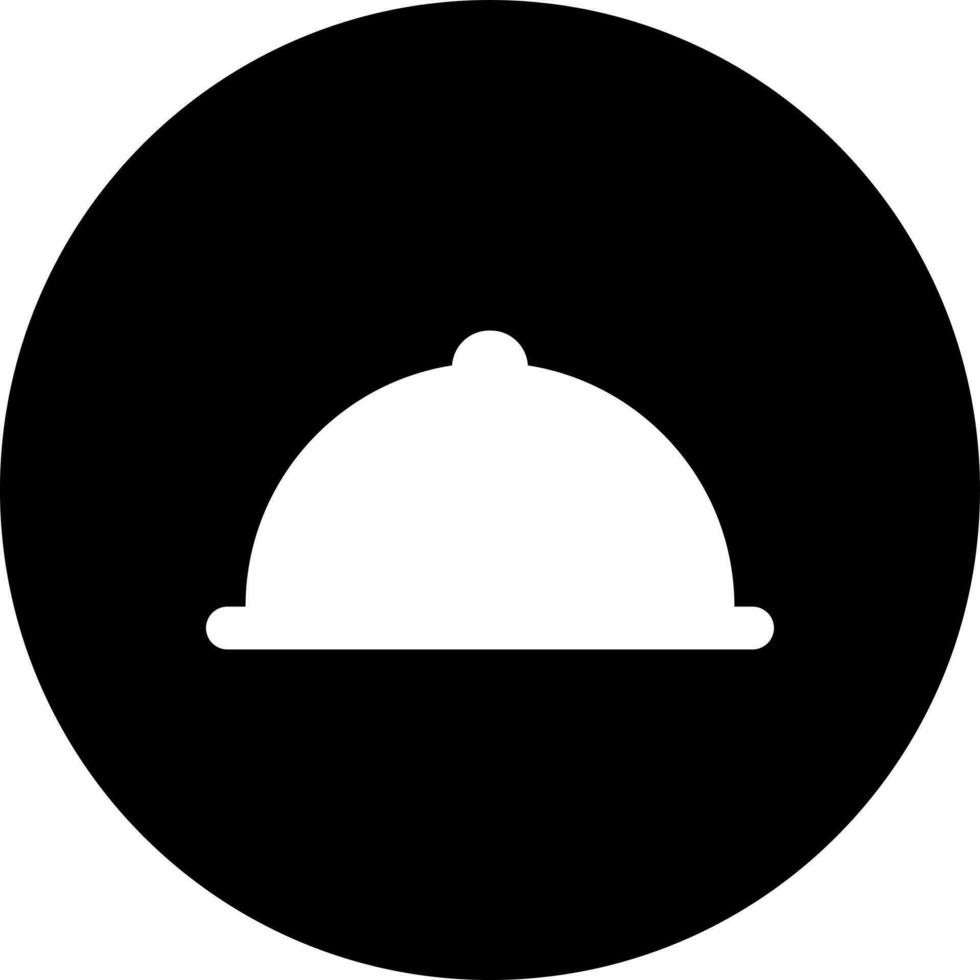 Glyph cloche icon or symbol. vector