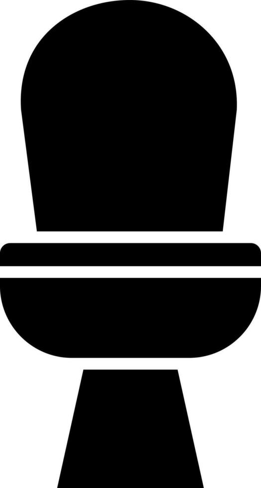 Flat style toilet seat icon. vector