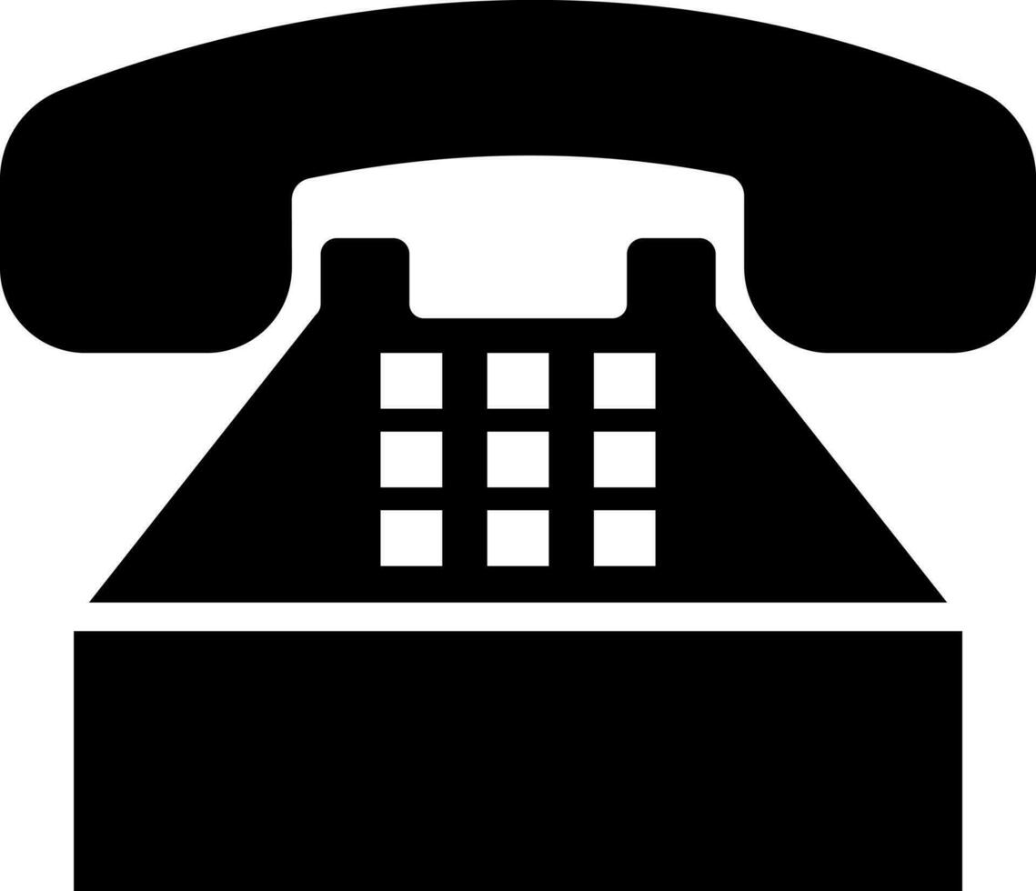 Illustration of telephone icon. vector