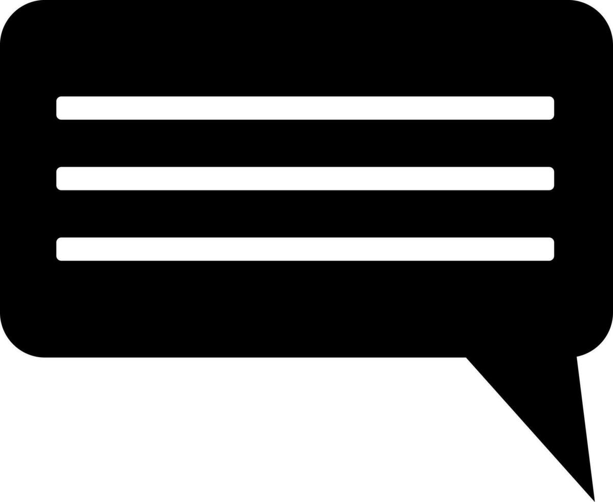 Illustration of comment speech bubble icon. vector