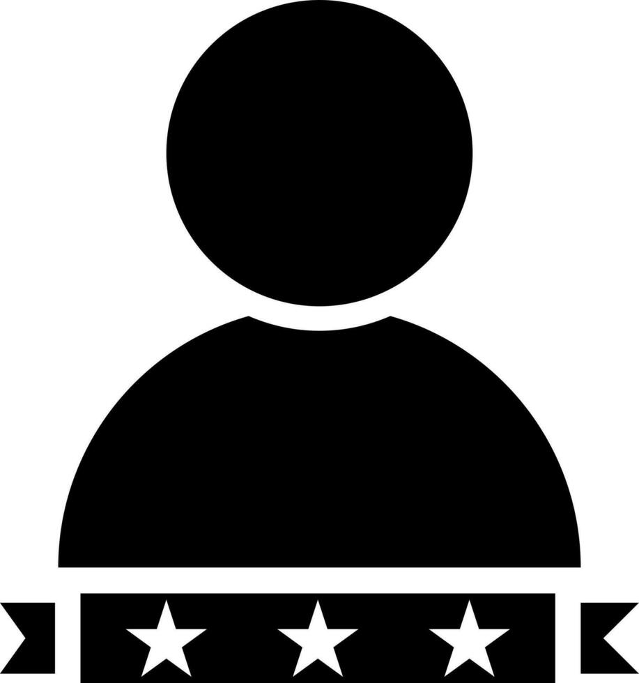 Customer rating and experience icon in flat style. vector