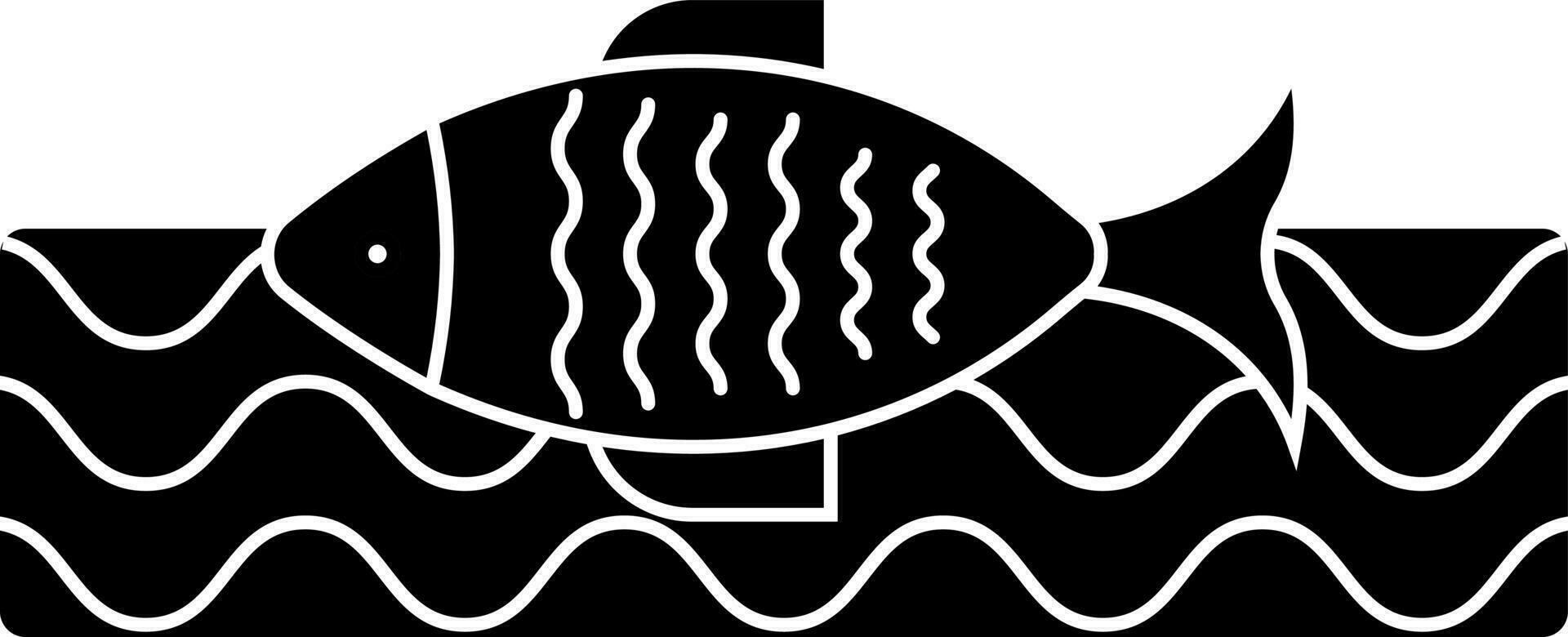 aislado ilustración de pescado submarino. vector