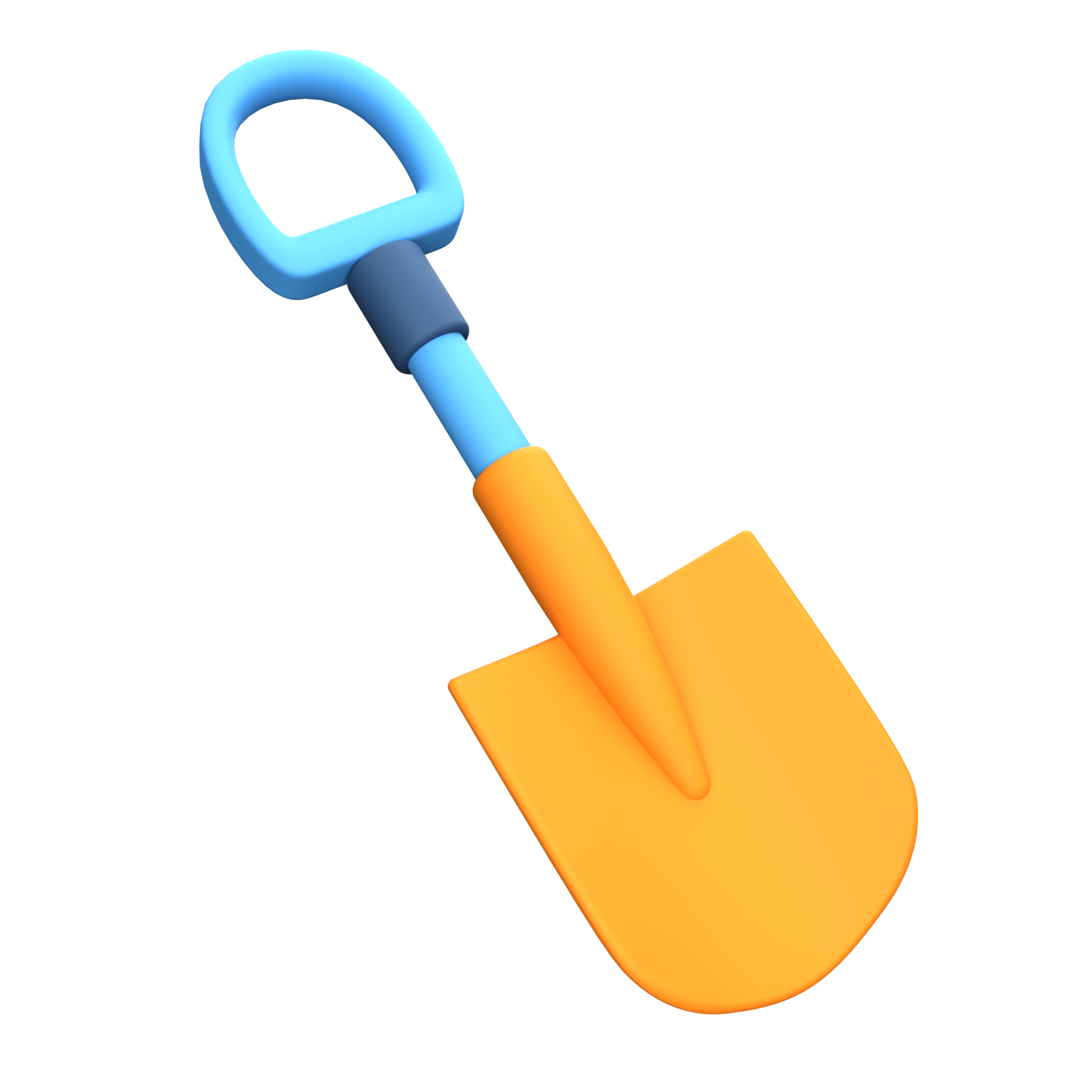 Sand shovel 3D icon 24254297 PNG