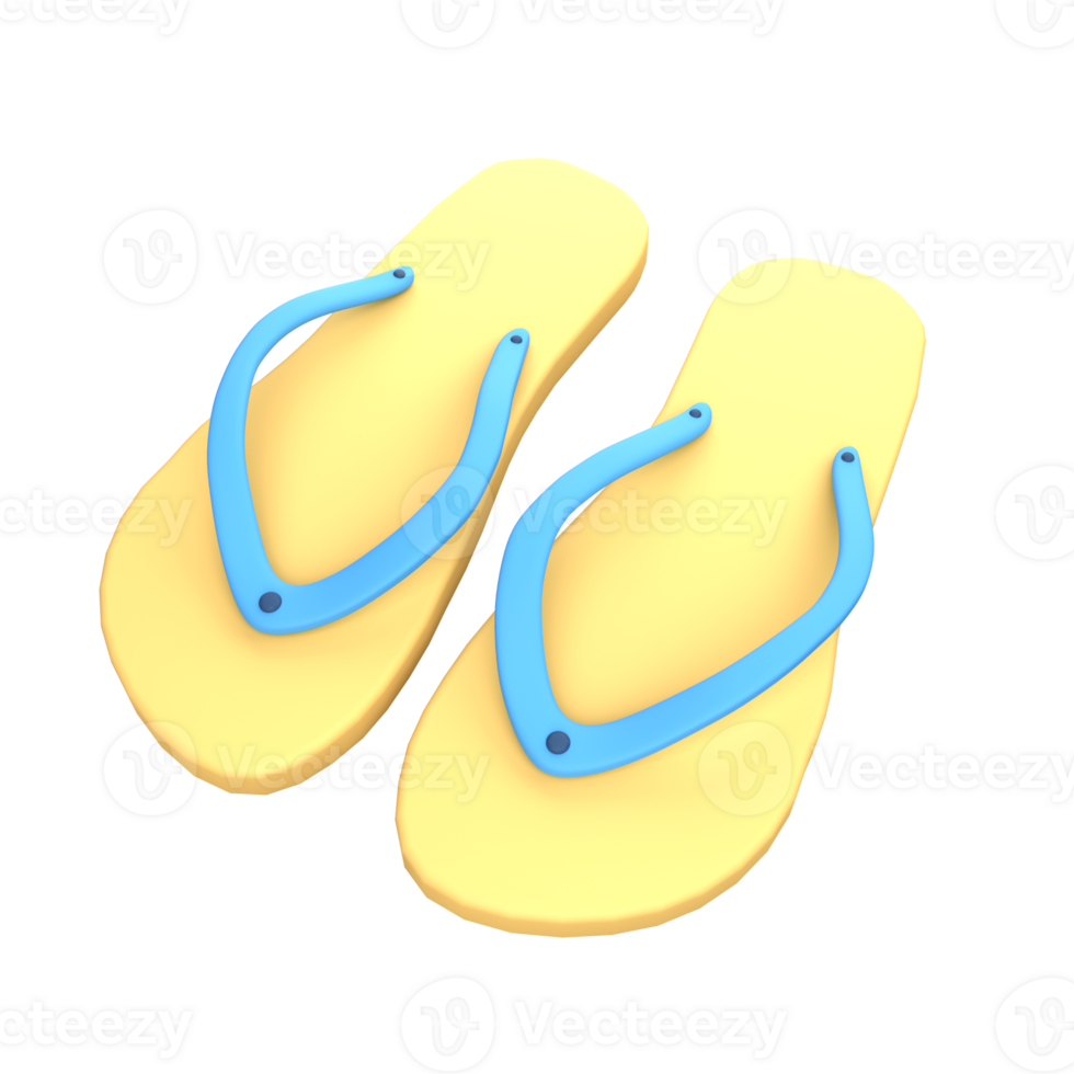Flip flop 3D icon png