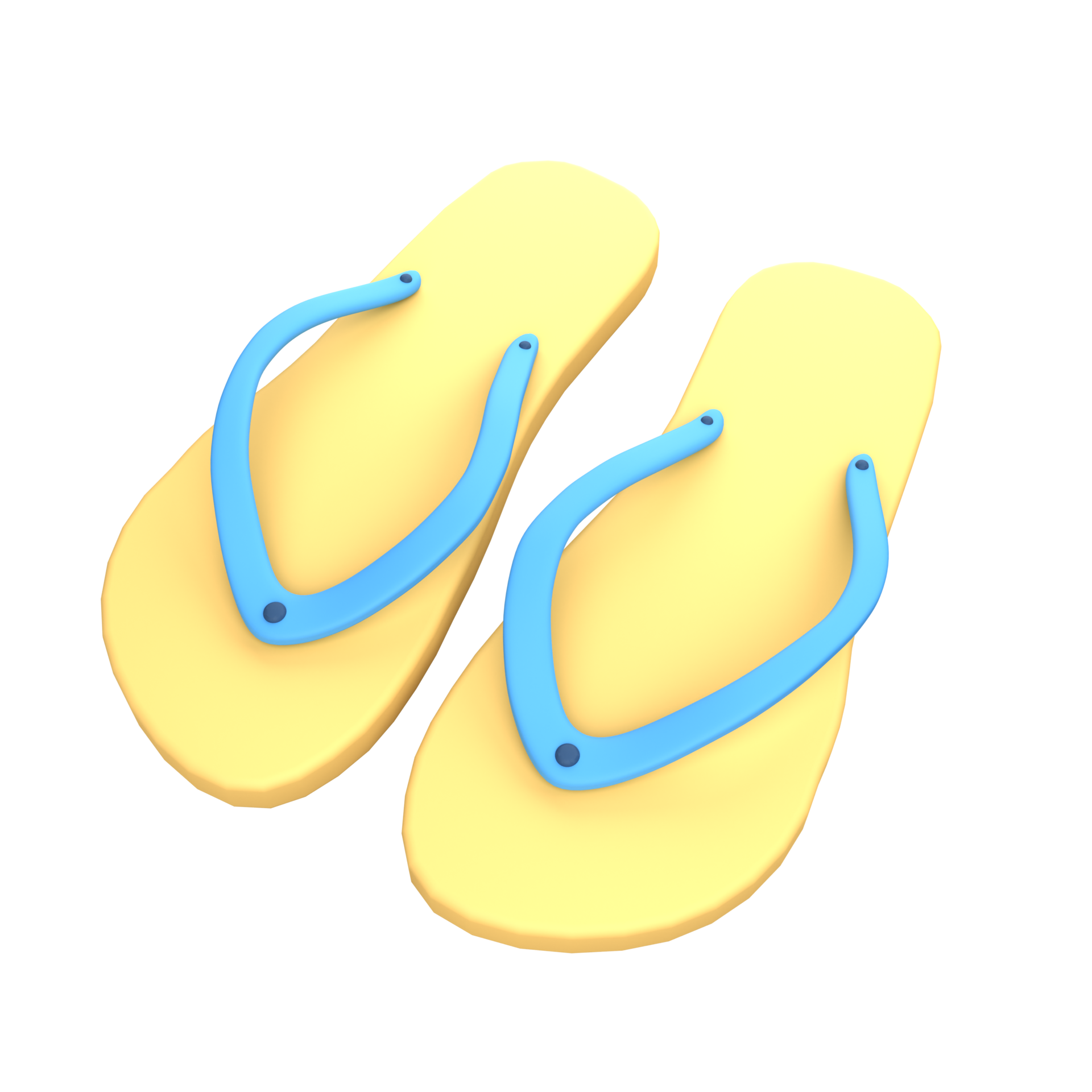 Flip flop 3D icon 24254317 PNG