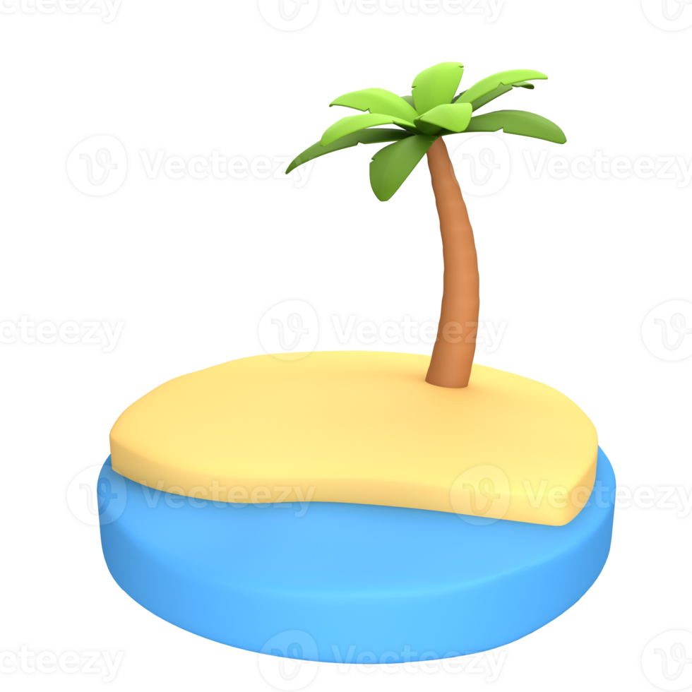Beach 3D icon png