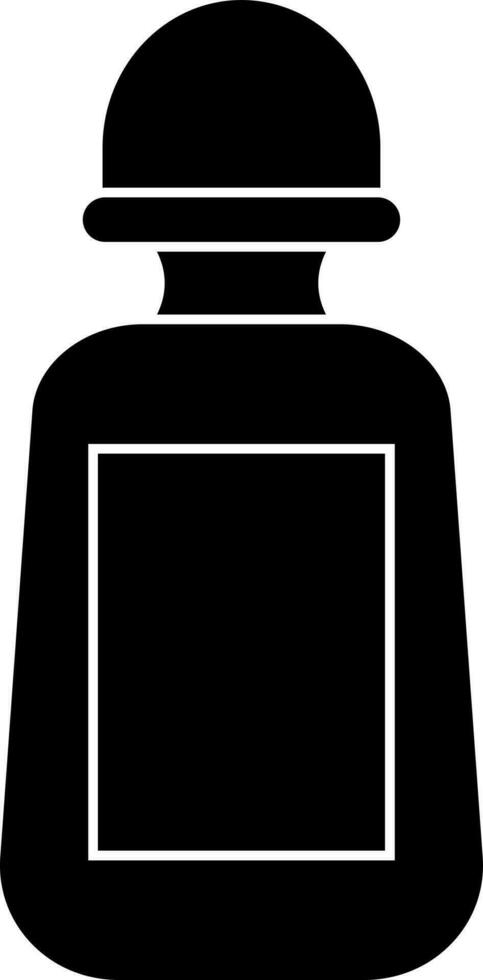 Black and White mouth freshener bottle. vector