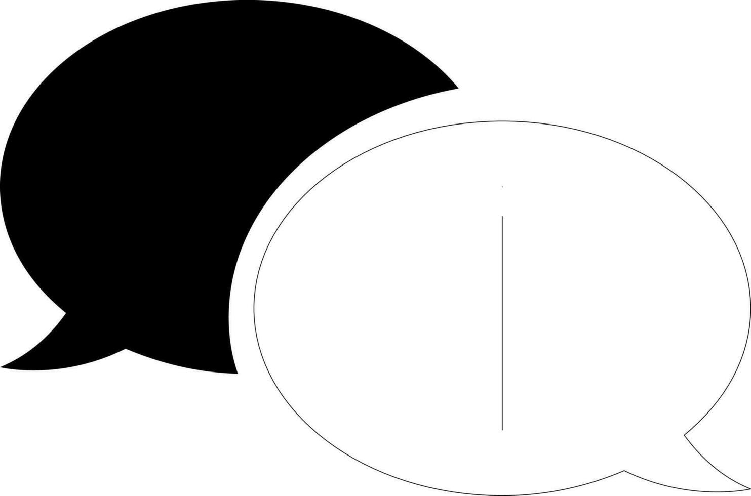 Black and White illustration of information icon. vector