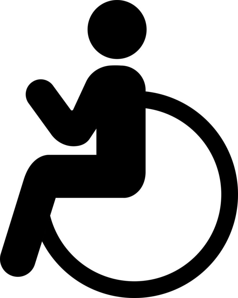 Illustration of handicap icon. vector