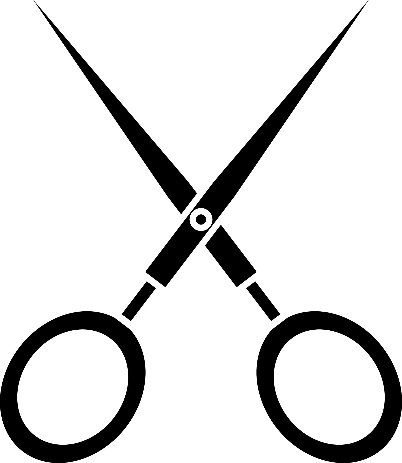 Black scissors on white background. 24254469 Vector Art at Vecteezy
