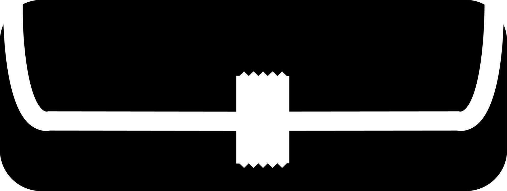 Illustration of Black and White bandage. vector