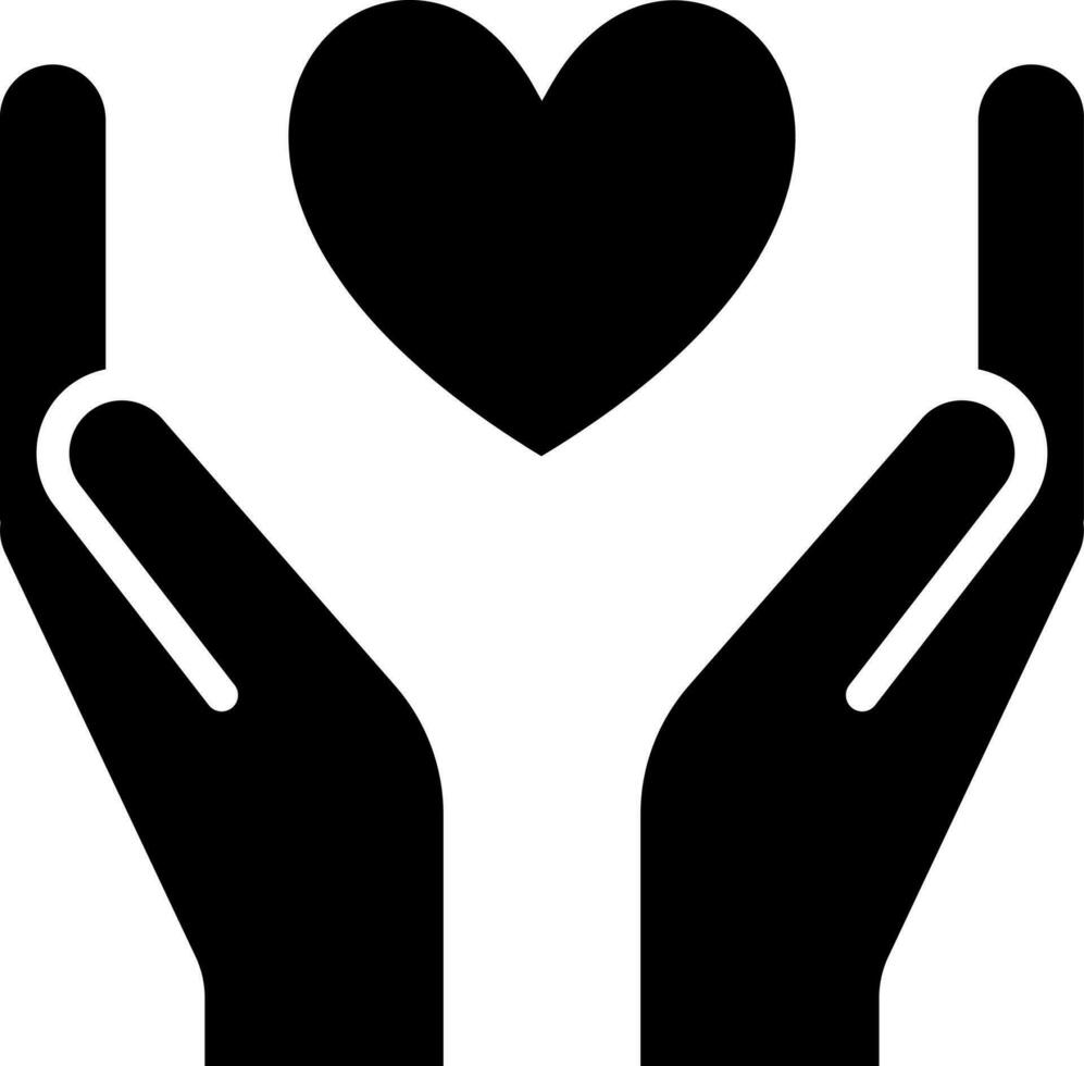 Charity or healthcare icon in flat style. vector