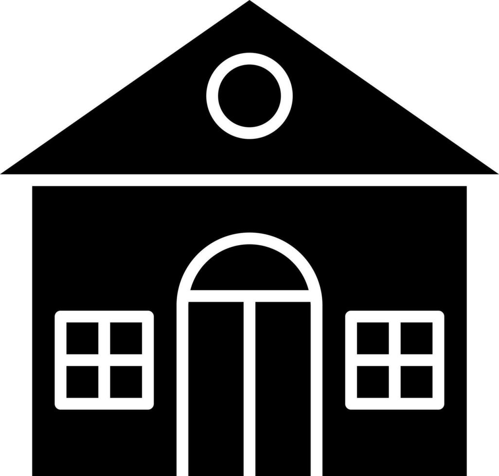 Home icon or symbol in Black and White color. vector