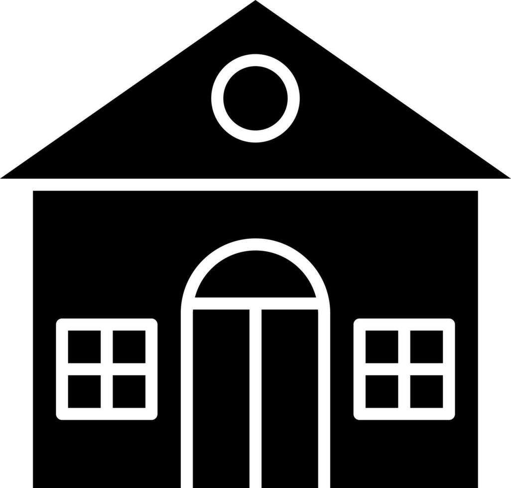 Home icon or symbol in Black and White color. vector