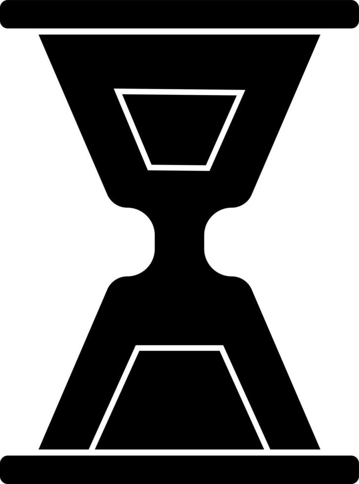 Isolated sand clock or hourglass icon. vector