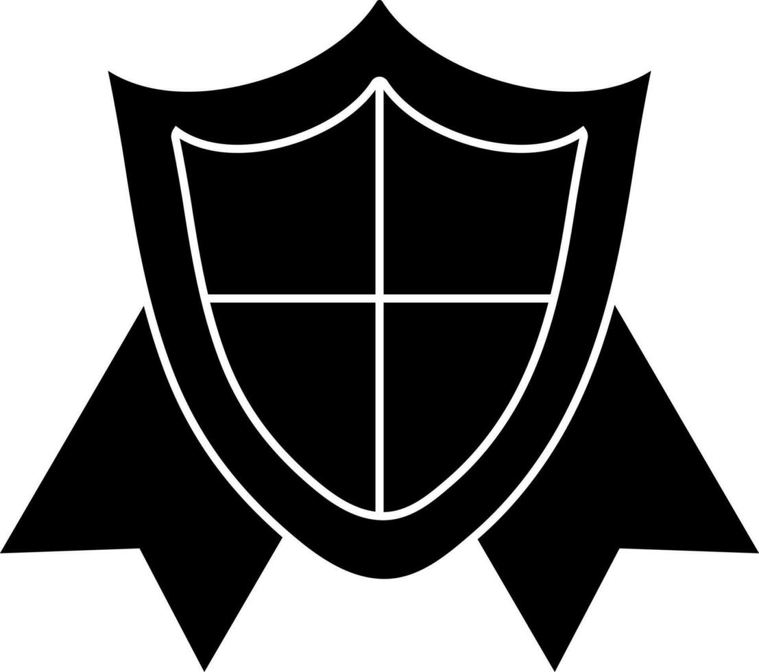 Black and White icon or symbol or award. vector