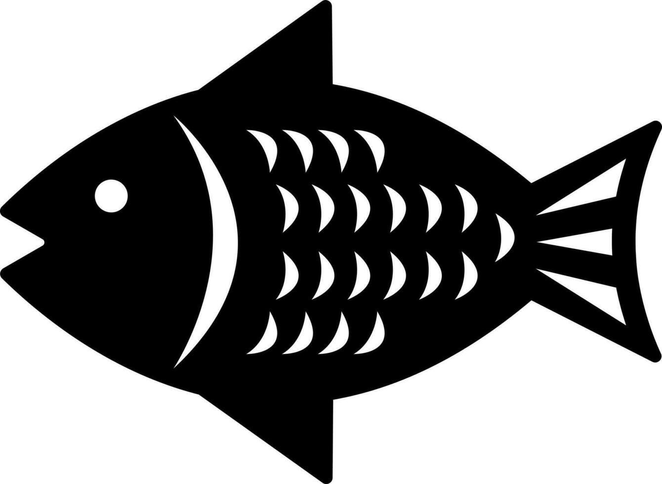 Vector illustration of fish icon.