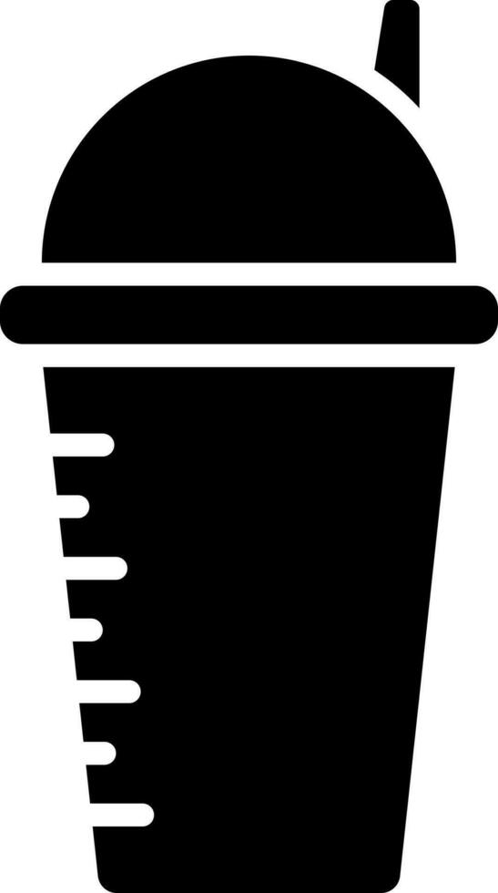 Drink bottle glyph icon or symbol. vector