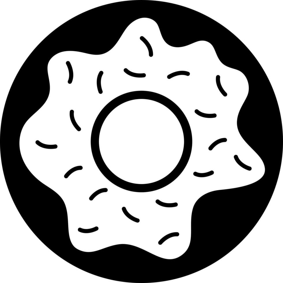 Illustration of donuts glyph icon. vector