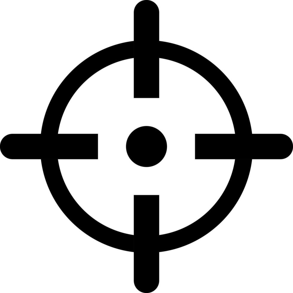 Shooting target icon or symbol. vector