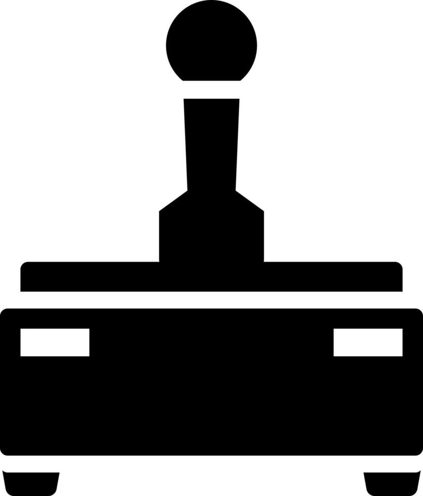 Joystick glyph icon or symbol. vector