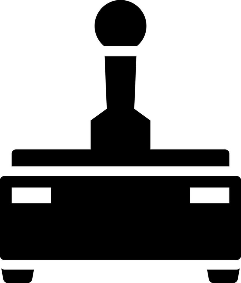 Joystick glyph icon or symbol. vector