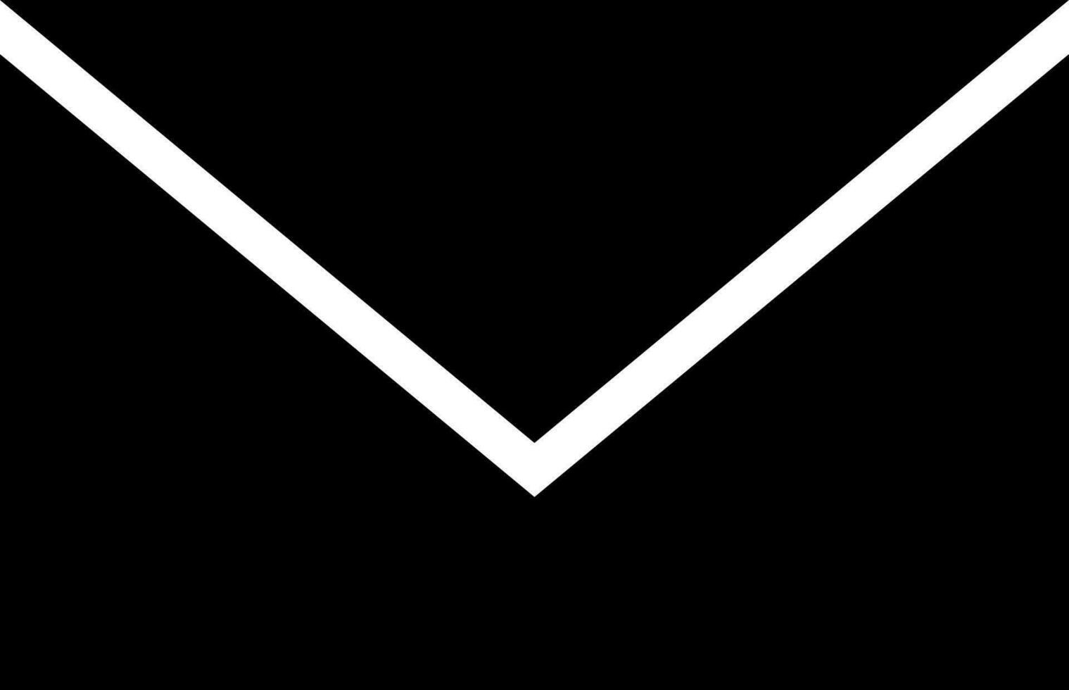 Flat style email or envelope icon. vector