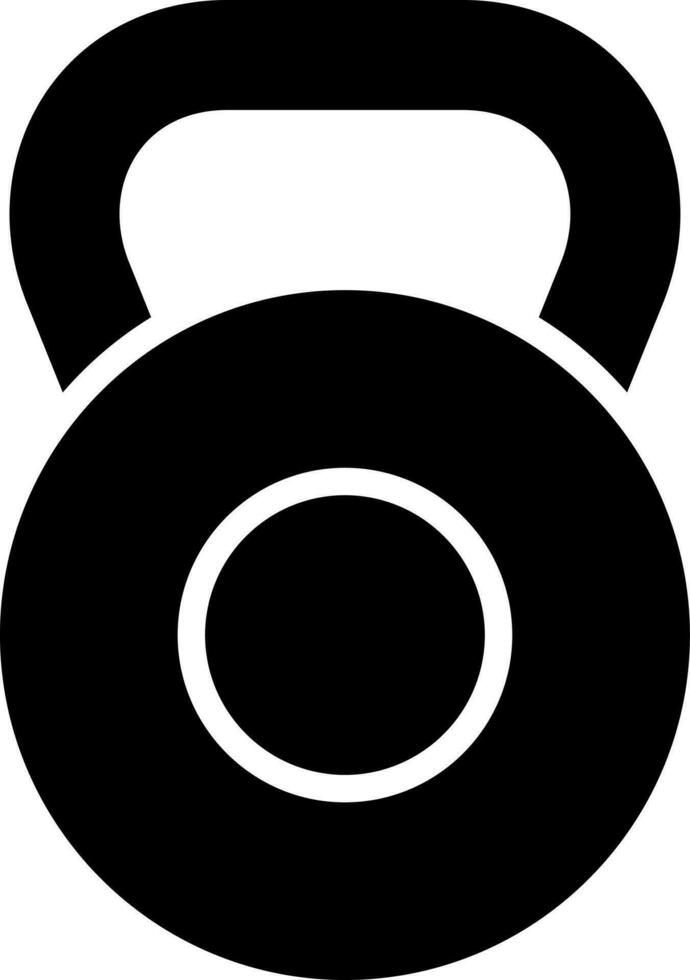 Vector illustration of kettlebell.