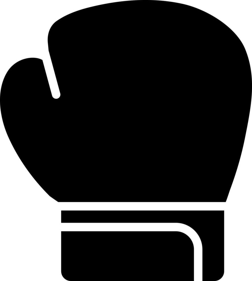 boxeo guantes glifo icono o símbolo. vector