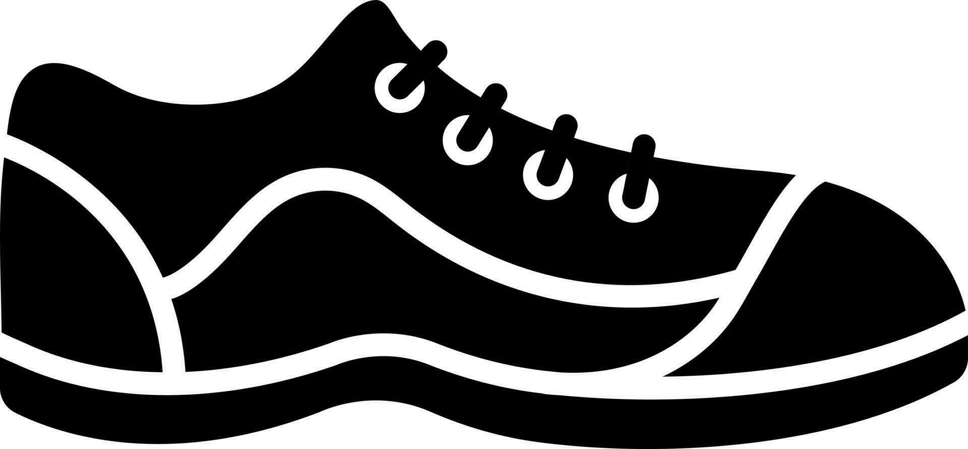 plano estilo zapato icono o símbolo vector